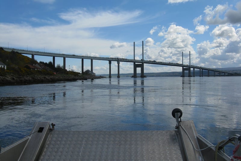The Kessock Bridge links Inverness and the Black Isle and is a major crossing over the Beauly Firth. Past the bridge you’ll discover North Kessock village. There, you can enjoy Dolphin sightings in a quieter area as the dolphins that are frequently sighted nearby are those that have travelled up the Beauly Firth after being in Chanonry Point.