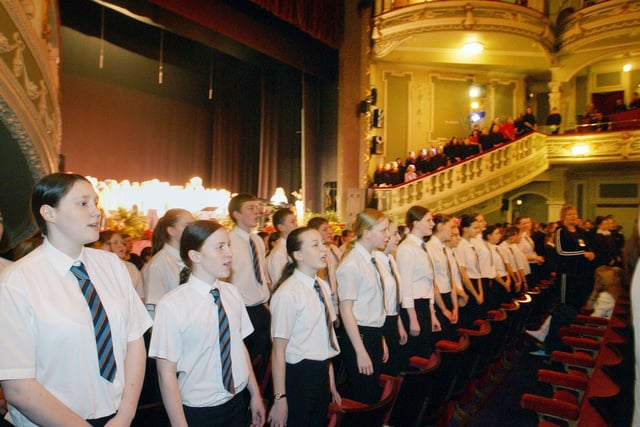 Hill View pupils were rehearsing for the grand finals of the City Sings competition in this photo from 2004.
