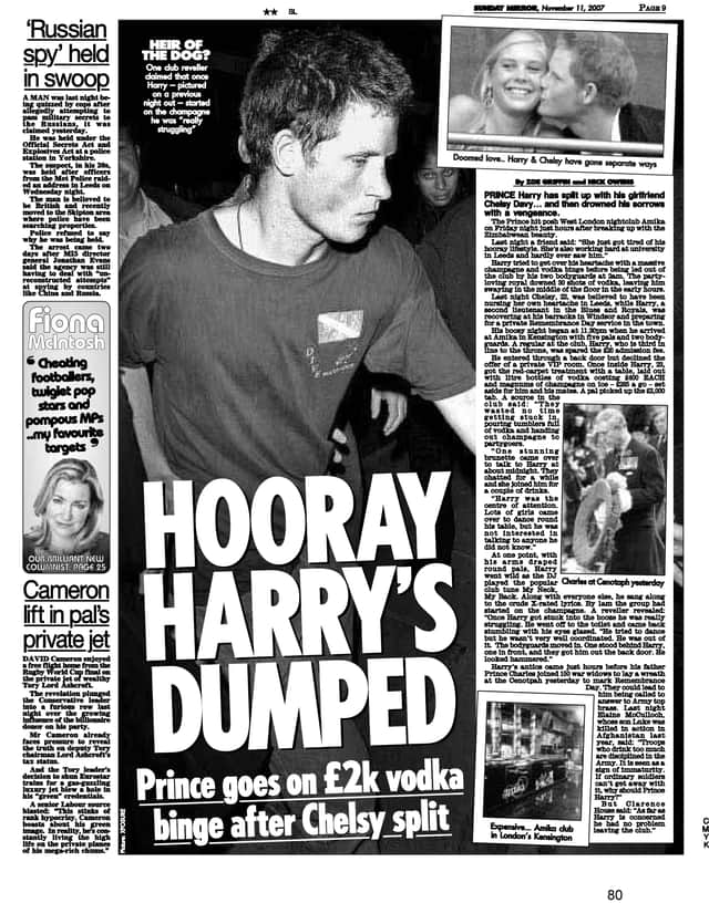 An article about the Duke of Sussex breaking up with former girlfriend Chelsy Davy appeared to be “celebrating” their split and was “hurtful”, Harry told the High Court (Court handout/PA Wire)