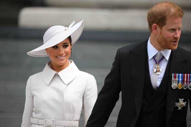 Harry said when talking to lawyers about bringing his hacking claims before the court, it was in a view to stop the  “absolute intrusion and hat" coming towards him and wife Meghan (Photo: POOL/AFP via Getty Images)