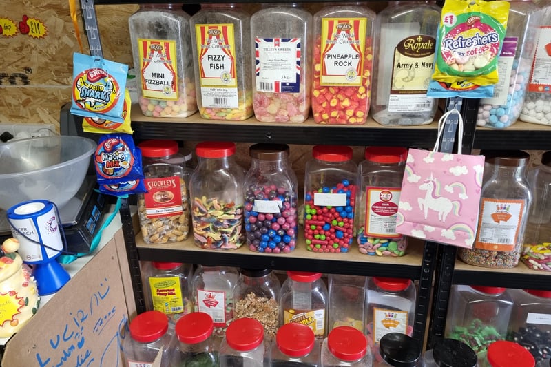 Fizzy fish, Pineapple Rock, Army and Navy make up some of the retro sweets on offer