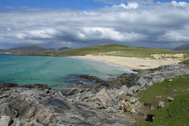 On the Isle of Harris visitors flock to the famous Luskentyre Beach for its white sands and aquamarine waters. However, just around the corner you can find Horgabost Beach which boasts attractions of its own including rock pools (all while enjoying less tourist presence.)