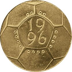 Only 2,000 of these coins were minted back in 1996 after these were released to celebrate the Euros being played in England. On the reverse, the 16 dots represent the 16 nations that took part in the competition. Finding one of these coins could get you around £800 if you sell it to a collector. (Image: Change Checker)