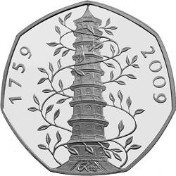 In 2009, only 210,000 of these 50p coins were created. It has a recognisable design, of the famous Chinese Pagoda at the popular London landmark. This coin has sold well on eBay and other selling sites, with prices seen as high as £580. (Image: Change Checker)