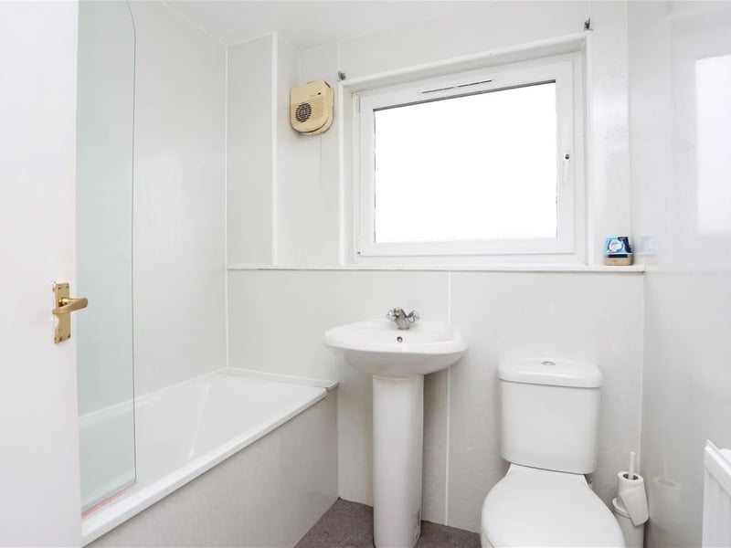 The bathroom on the first floor