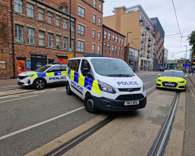 The gang were foiled after a five year investigation by South Yorkshire Police. (File picture shows South Yorkshire Police vehicles on West Street, Sheffield)