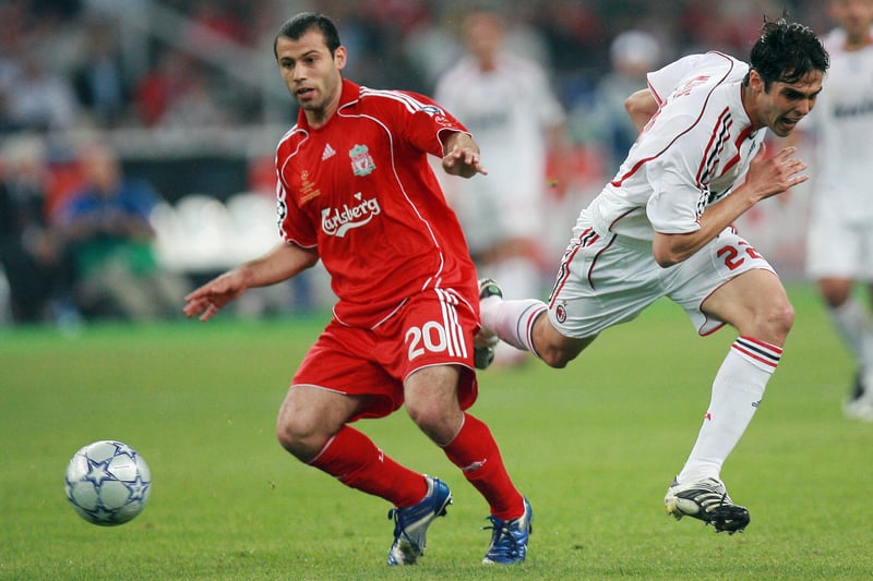 The aggressive midfielder was born in South Lorenzo and signed for Liverpool from West Ham in 2007. He was an integral part of  midfield alongside Xabi Alonso and Steven Gerrard and his success at Anfield saw him earn a move to Barcelona in 2010, where he became a key starter.