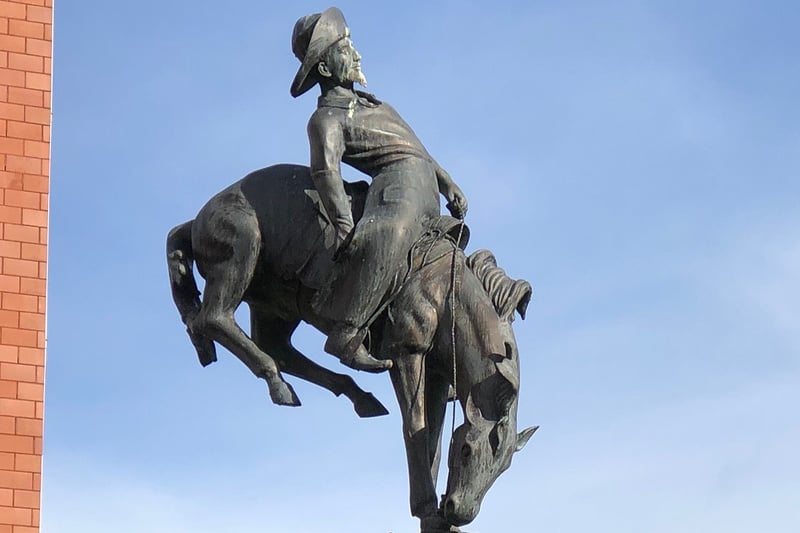 Buffalo Bill brought his travelling show to Glasgow in the 1890s and the people of the city went wild for the brand-new import of Americana. The show really stuck with Glasgow and inspired generations of Glaswegians to get into Westerns. This statue can be found in Dennistoun in Glasgow’s East End.
