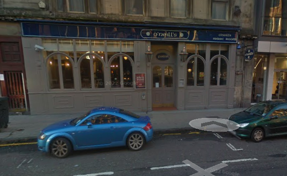 O’Neill’s pub stood on Sauchiehall Street for well over a decade until it became Shenanigans which is now longer open. 