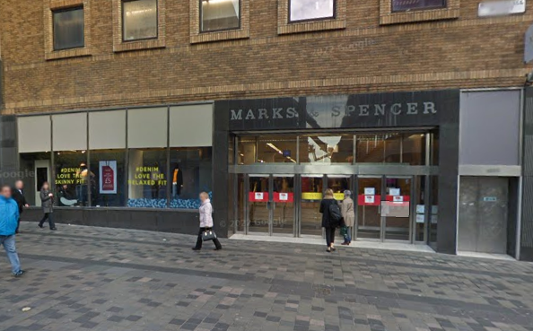 Marks & Spencer is one of the most recent stores on Sauchiehall Street to close its doors. It had been operating out the unit on the Glasgow street since the 1930’s before its closure in April 2022. There are plans to develop the store into student flats. 