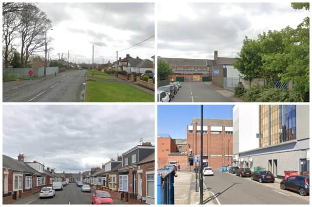 Sunderland streets with most reports of anti-social offending