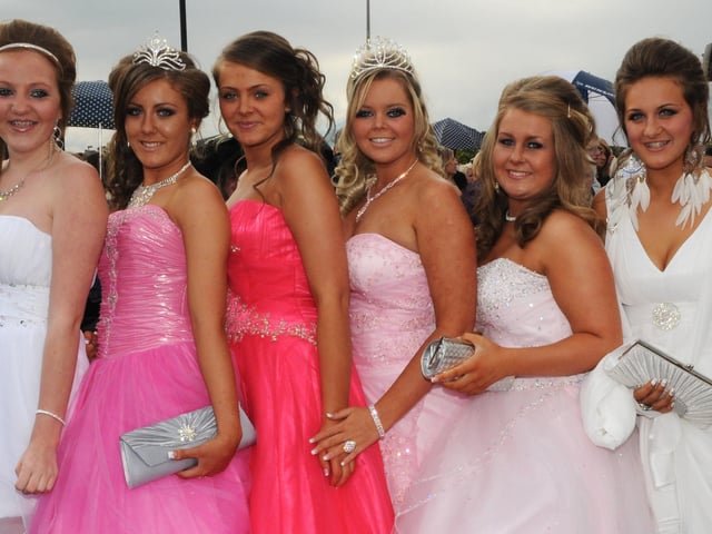 Gowns of all styles from a special prom night.