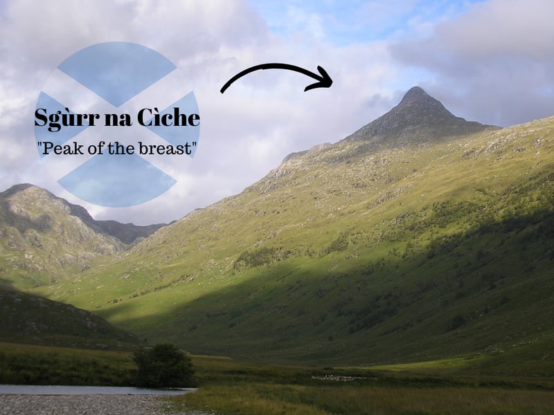 Scotland’s place names are notoriously difficult to pronounce (even for native Scots!) Often, this is because they have unique names that originate from Gaelic but these have been anglicised in the modern era. With Gaelic, you can deconstruct the names and enjoy, as one user said, “wee messages from our ancestors”. For example, the capital of the Scottish Highlands, Inverness, is Inbhir Nis in Gaelic (mouth of the River Ness) instantly telling you something about the local geography. Other motifs can be amusing, such as the emergence of “cìoch” (cìche) in Gaelic hill names which denotes one that resembles a woman’s breast.