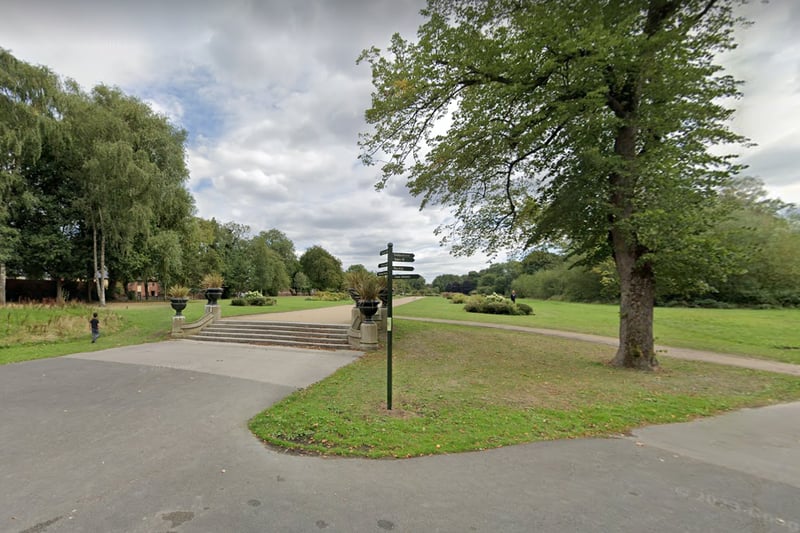 Located in Whalley Range, this Victorian Park has lots of open spaces, a playground, a large pond and cafe with toilet facilities. There is also a tennis court and table tennis. 