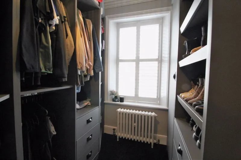 This room is used as a walk in wardrobe 