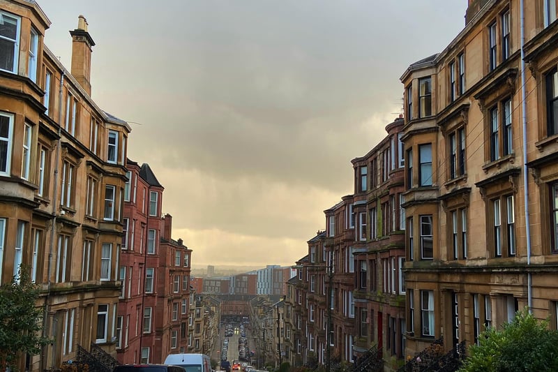 There’s no better way to remind yourself of the urban beauty of Glasgow than the symmetrical view down Gardner Street which looks like a shot from a Wes Anderson film.