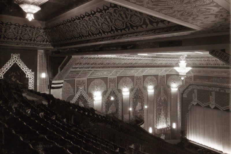 View of the auditorium from the rear of the balcony at the Paramount Theatre, Pilgrim Street, Newcastle upon Tyne, September 1931 (TWAM ref. DX1677/1/1)