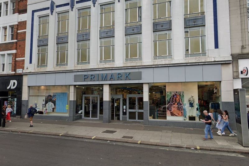 In Kilburn, Primark is at 54-56 High Street, next to Kilburn High Road station, on the London Overground. (Google Maps)