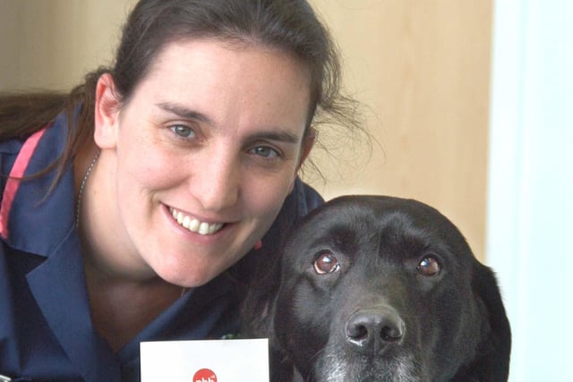 Veterinary nurse Rachel Smith from Vets4Pets in Sunderland had a special cause to promote in  2009 - because pets need donated blood too.