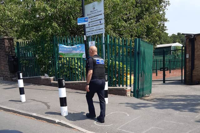 South Yorkshire Police have said they are "keeping an eye" on "dangerous" parking outside Sheffield's Meynell School.