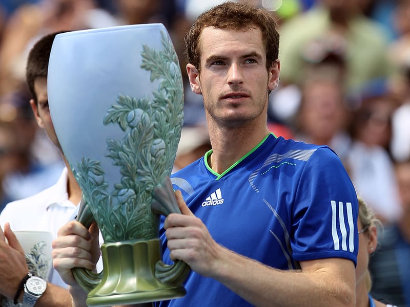 Novak Djokovic retired injured in the second set of the final to gift Andy Murray the Western & Southern Open at the Lindner Family Tennis Center in Mason, Ohio. 