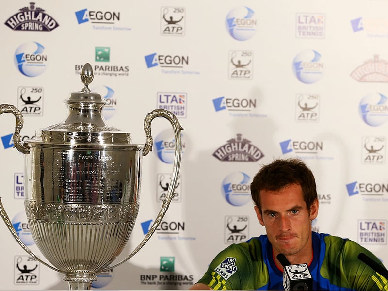A third title at London's Queen's Club was the perfect warm-up for Wimbledon in 2013. Murray beat Marin Cilic of Croatia in the final.