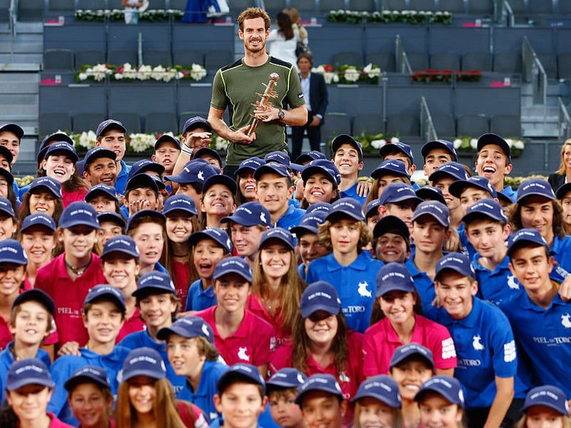 Murray beat home favourite Rafael Nadal to win the 2015 Mutua Madrid Open tennis tournament at the Caja Magica  in Madrid.