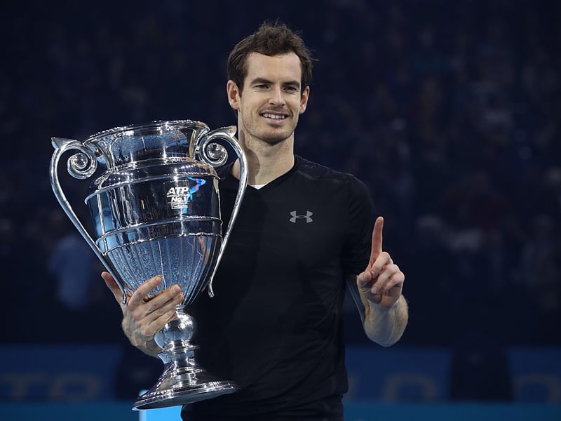 Andy Murray's dream year came to a winning conclusion with victory at the ATP Finals at London's O2 Arena, getting the better of Novak Djokovic in the final.