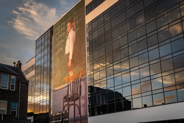Spanish artist Slim Safont’s striking mural was created for Nuart Aberdeen 2022.