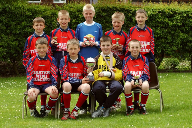 South Hetton Primary School - winners of the Peterlee and District Small Schools Cup 20 years ago.