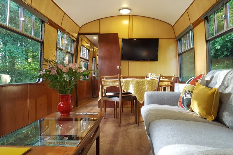 A couple has renovated a Railway station 