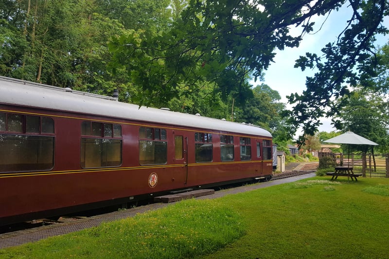 The coach carriage in the disused railway station