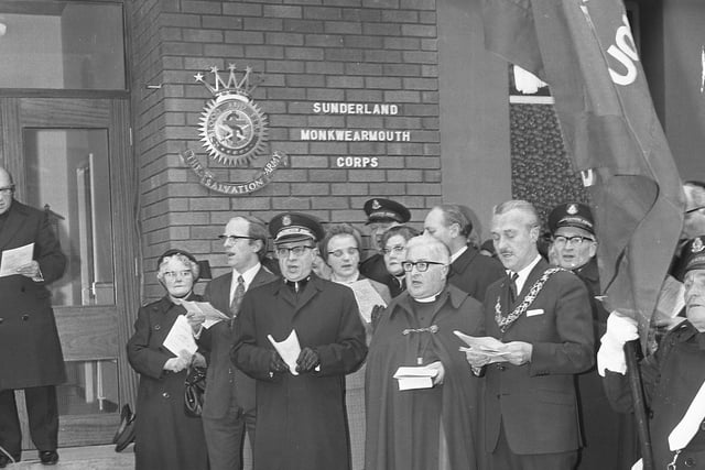 The opening of the Salvation Army Citadel in 1971.