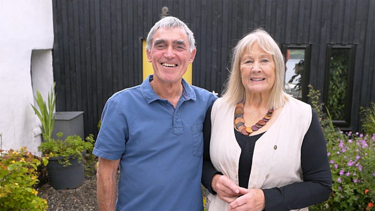 Bob took a little more persuasion than his wife to take on the project but now adores island life and the views from Lochbay.