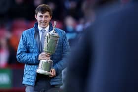 Matt Fitzpatrick parades his US Open trophy at Bramall Lane (Image: Getty Images)