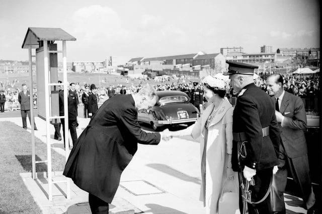 Such a special day as Her Majesty the Queen visits Peterlee in 1960.