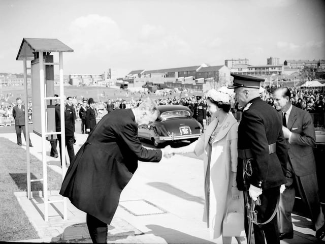 Such a special day as Her Majesty the Queen visits Peterlee in 1960.