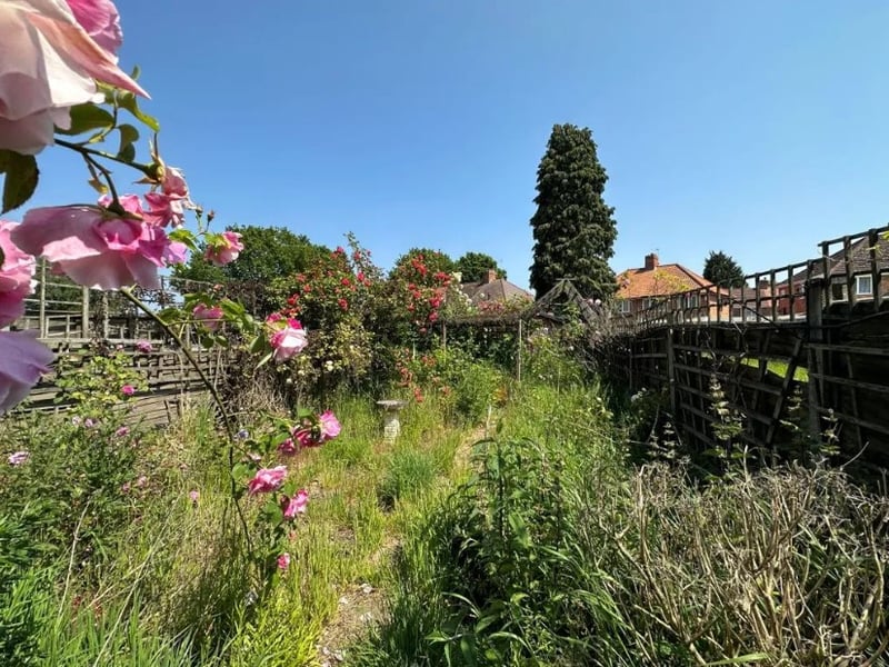 The garden is a great size and could be the perfect space for enjoying the sunshine