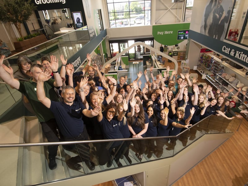 The staff are ready to help customers with whatever pet-related they need.