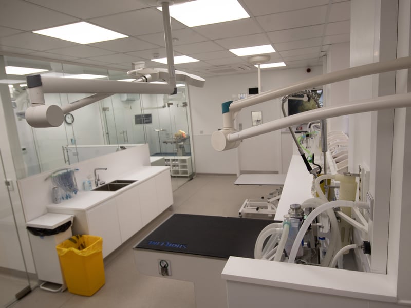 The extension has increased the size of the award-winning hospital by over 1,800 sq. ft.