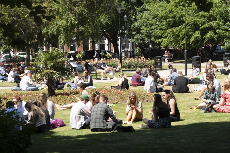 Leeds saw another scorching day on Wednesday with temperatures reaching 26°C.