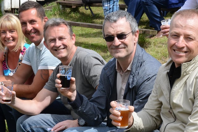 Enjoying the Ashbrooke Beer Festival at Ashbrooke Sports Club in 2014.