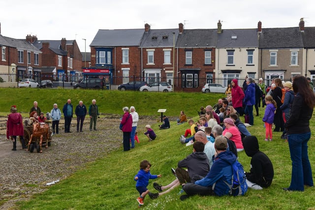 South Shields residents came together at Arbeia Roman Fort.