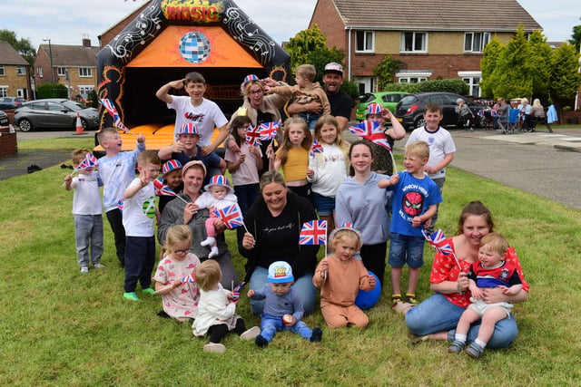 In Tennyson Avenue in Boldon, a street party was held, with a bouncy castle for the kids.