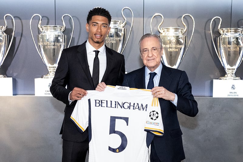 Bellingham’s recod-breaking move is unsurprisingly number one on the list. The Stourbridge-born star has become the most expensive British footballer of all time following his £115 move from Borussia Dortmund to Madrid