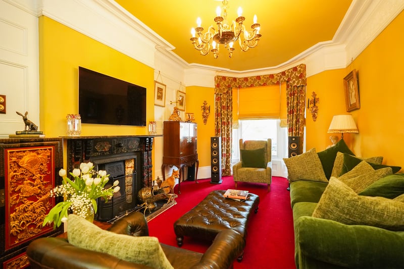 The Victorian villa has a very traditional interior.
