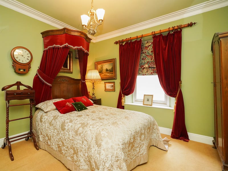 The bedrooms also have the same traditional feel as the rest of the house.