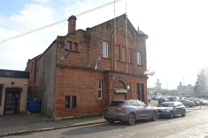 The Orange Hall from a different angle - it sits next a popular Rangers / Servicemans pub, the War Office.