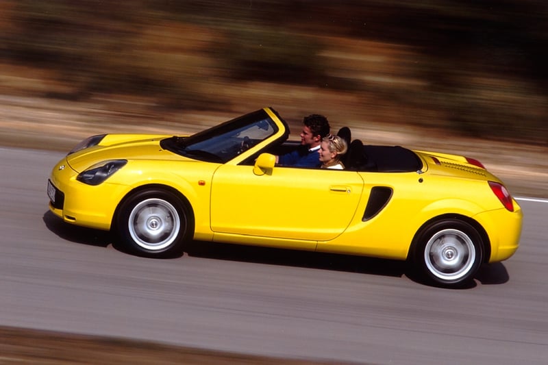 We’re not talking the oh-so-cool 80s and 90s coupe with the removable roof panels here but the proper drop-top Mk3 that was launched in 1999 to take on the mighty MX-5. Like the MX-5, it doesn’t have loads of power - 138bhp from its mid-mounted 1.8-litre - but, like the MX-5, it’s also incredibly light and nimble and comes with Toyota’s bulletproof reputation for dependability. 
