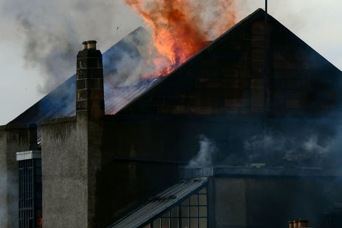 As the fire broke out, final year students had prepared their works for final degree show. Many feared they had lost their work due to the blaze.